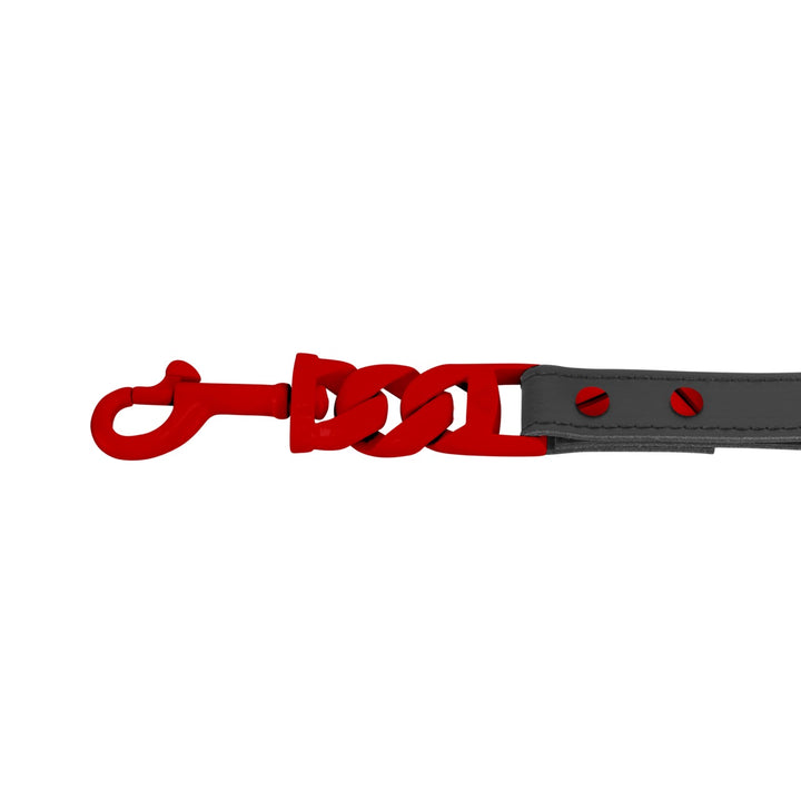 Hellboy Leash Red Cuban Link Premium - BIG DOG CHAINS®