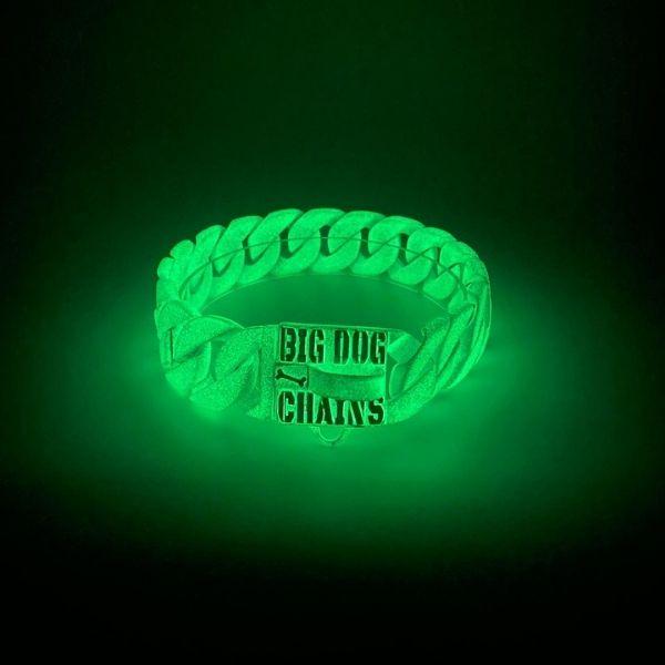 The Yeti Custom Luxury High Quality Glow In The Dark for Pitbull Cane Corso Rottweiler American Bully Unmatched Strength Illuminating Style - BIG DOG CHAINS®