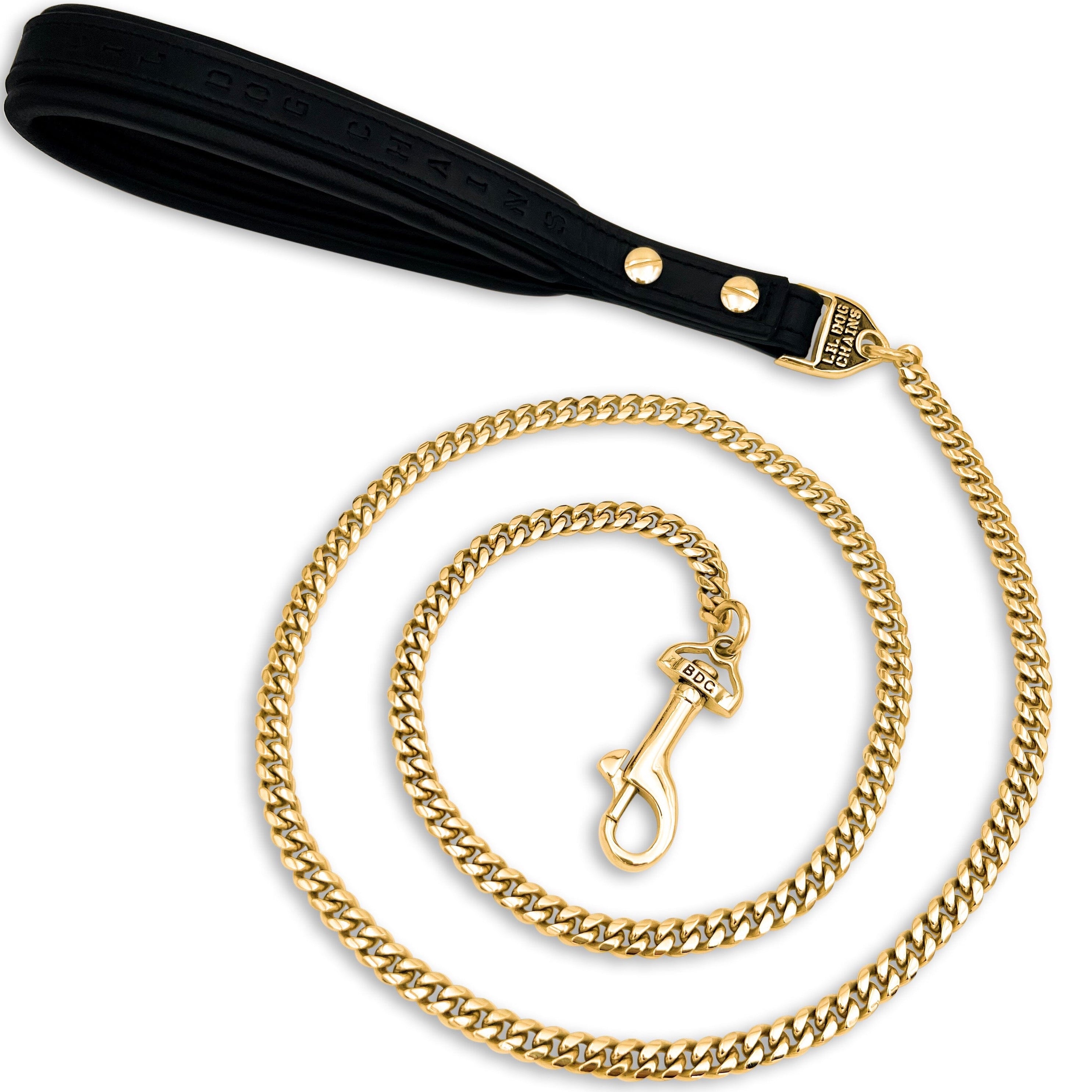 XSmall Dog Leash Cuban Link .5 Inch - Under 30 lbs - BIG DOG CHAINS ...