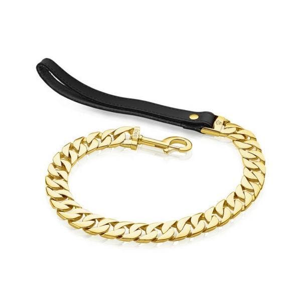 Gold Cuban Link Dog Leash Luxury Lead for Large Dogs BIG DOG