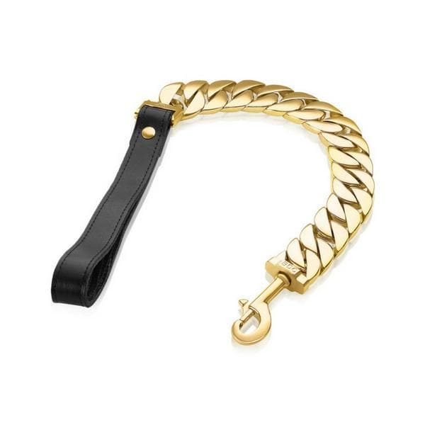 KILO Gold Cuban Link Custom Leash | BIG DOG CHAINS