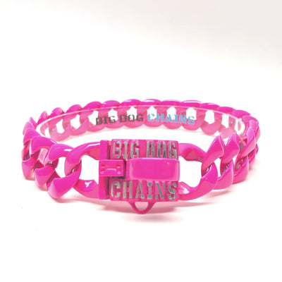 The Neon Pink Dog Collar | Big Dog Chains 