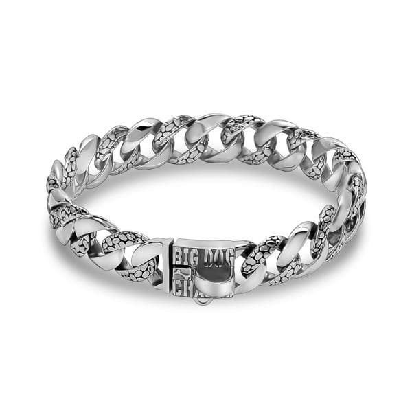 ROCKY_Stainless_Steel_Dog_Collar_with_Unique_Rock_Inlay_Finish_Offering_a_Rugged_Look_And_Style_from_the_Hand_Polished_Stainless_Steel_Curb_Links_BIG_DOG_CHAINS