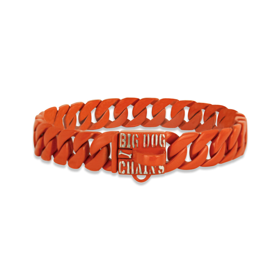 THE_FIREBALL_Dog_Collar_Cuban_Link_Designed_For_Large_Medium_Size_Dog_Breed_with_a_Very_Strong_and_Patented_Clasp_Design_Perfect_for_Large_Pit_Bull_Doberman_Rottweiler_and_more_BIG_D_ORANGE_COLOR_COLLAR_LUXURY_COLLAR