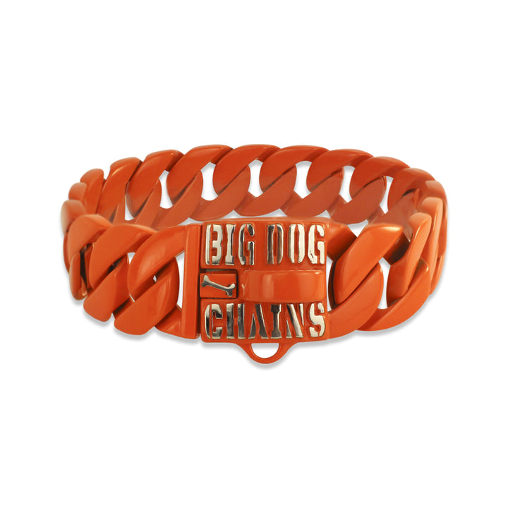THE_INFERNO_ORANGE_HIGH_QUALITY_RELIABLE_STRONG_COLLAR_XL_CUSTOM_DOG_COLLAR_CUBAN_LINK_LUXURY_PIT_BULL_DOBERMAN_ROTTWEILLER_MASTIFF_CANI_CORSO_PRESR_CANARIO_ENGLISH_BULLDOG_AMERICAN_BULLDOG_DOG_BIG_DOG_CHAINS