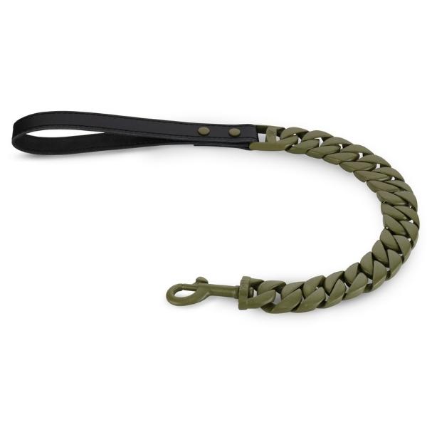 The_GENERAL_XL_Cuban_Link_Leash_Army_Green_Custom_Olive_Drab_Color_Leash_High_Quality_Reliable_and_Strong_Lead_for_XL_Dogs_BIG_DOG_CHAINS
