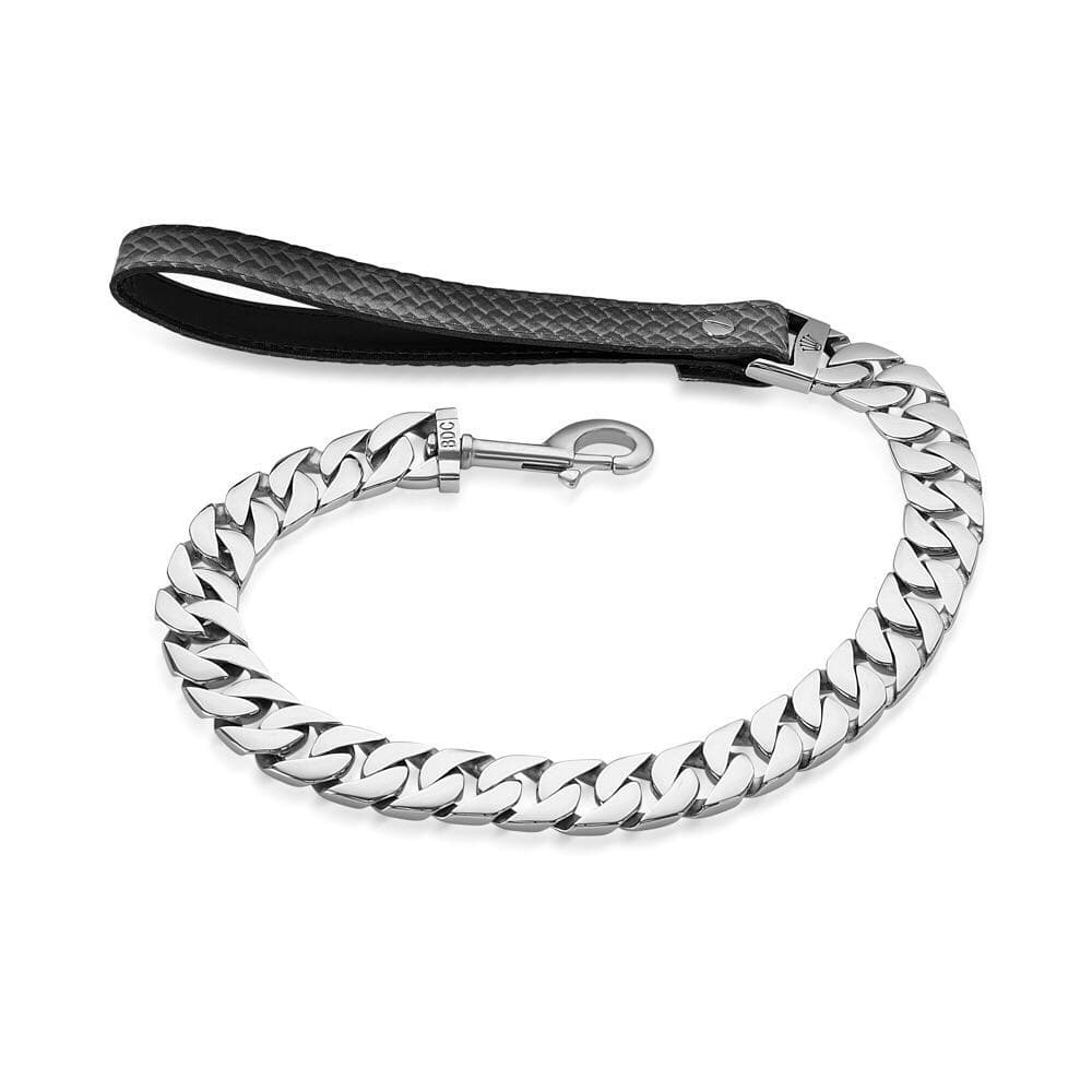 Stainless Steel Cuban Link Custom dog Leash - BIG DOG CHAINS